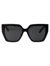 Dolce & Gabbana Embellished Square-frame Sunglasses In Black