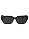 Dolce & Gabbana Sharped Rectangle-frame Sunglasses In Black