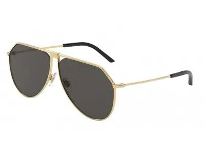 Pre-owned Dolce & Gabbana Sunglasses Dg2248 02/87 Gold Gray Gold