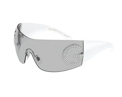 Pre-owned Dolce & Gabbana Sunglasses Dg2298b 06/87 Light Grey Light Grey Woman In Gray