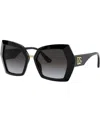 Dolce & Gabbana Sunglasses, Dg4377 In Black,grey Gradient