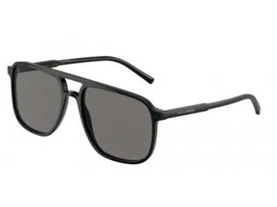 Pre-owned Dolce & Gabbana Sunglasses Dg4423 501/81 Black Grey Man In Gray