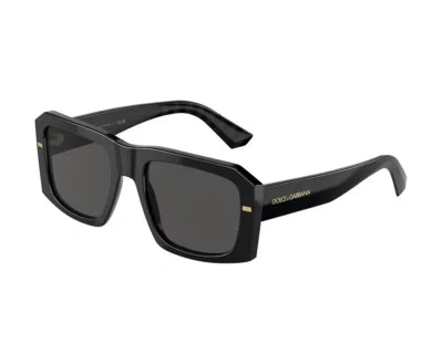 Pre-owned Dolce & Gabbana Sunglasses Dg4430 501/87 Black Grey Man In Gray