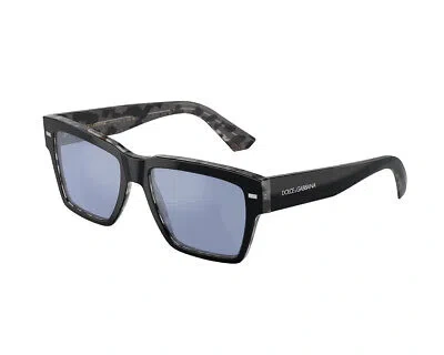 Pre-owned Dolce & Gabbana Sunglasses Dg4431 34031u Black Blue Man