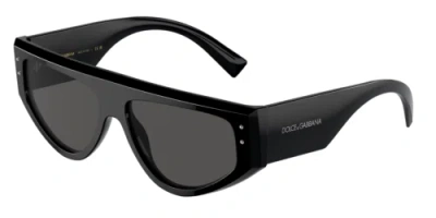 Pre-owned Dolce & Gabbana Sunglasses Dg4461 501/87 Black Grey Man In Gray