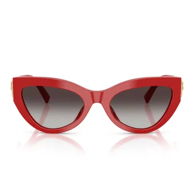 DOLCE & GABBANA DOLCE & GABBANA SUNGLASSES DG4536 30888 G X DEVOTION RED/GRAY GRADIENT WOMEN