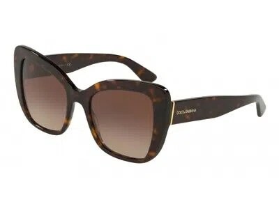 Pre-owned Dolce & Gabbana Sunglasses  Dg4348 502/13 Havana Brown Gradient