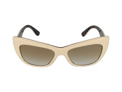 Dolce & Gabbana Sunglasses In White Leo