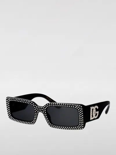 DOLCE & GABBANA DOLCE &AMP; GABBANA DOLCE & GABBANA 0DG4447B ACETATE SUNGLASSES WITH RHINESTONES