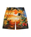 Dolce & Gabbana Sunset-print Shorts In Multicolor