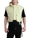 Dolce & Gabbana Sunshine Yellow Hooded Vest Men's Jacket In Yellow