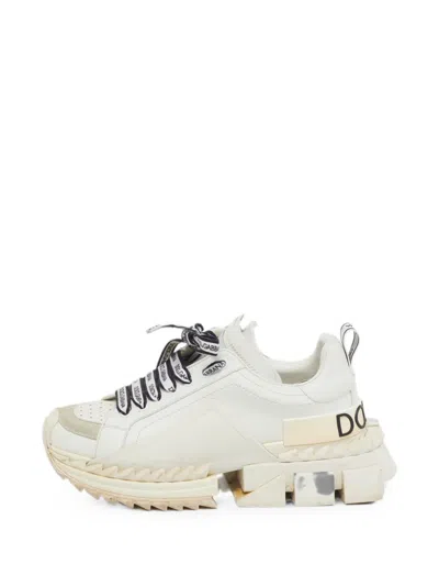 Pre-owned Dolce & Gabbana Super King Sneakers In White