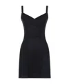 Dolce & Gabbana Suspender Mini Dress In Black