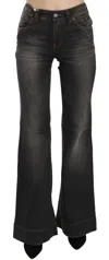 Dolce & Gabbana Svelte Mid Waist Flared Black Women's Denim