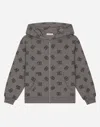 Dolce & Gabbana Cappuccio Con Zip In Gris