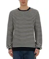 Dolce & Gabbana Jersey With Stripe Pattern In Black