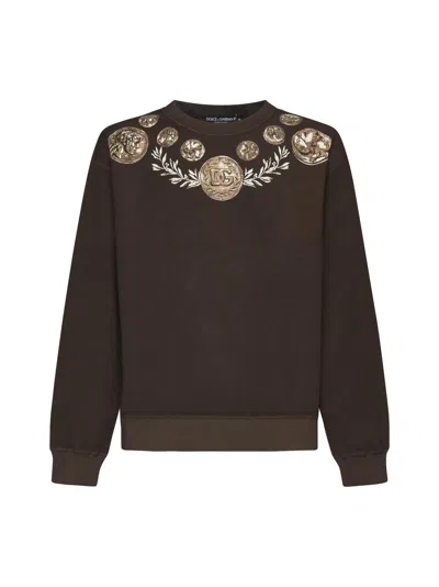 Dolce & Gabbana Sweater In Brown