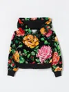 Dolce & Gabbana Rose Print Hoodie In Black