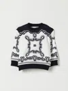 Dolce & Gabbana Cotton Graphic Sweatshirt In Blue