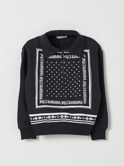 DOLCE & GABBANA SWEATER DOLCE & GABBANA KIDS COLOR BLUE,G50747009