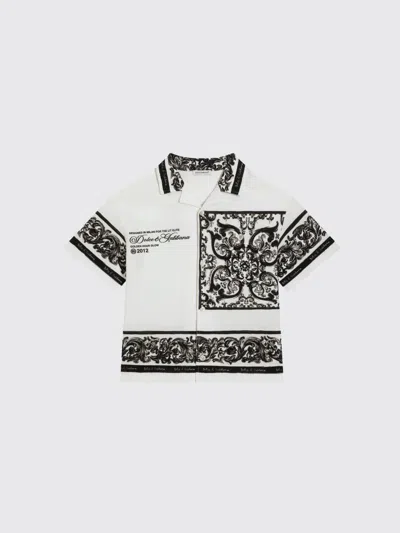 Dolce & Gabbana Babies' Shirt  Kids Color White In Multi