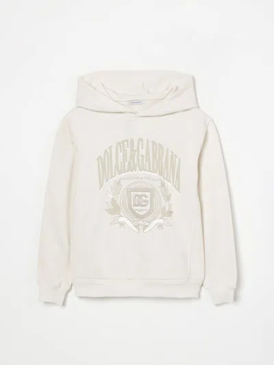 Dolce & Gabbana Babies' Sweater  Kids Color Yellow Cream In White