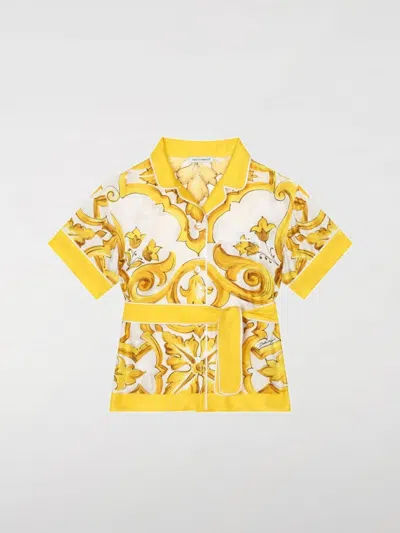 Dolce & Gabbana Majolica Print Silk Shirt
