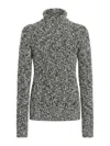 Dolce & Gabbana Two-tone Wool Blend Sweater In Gray