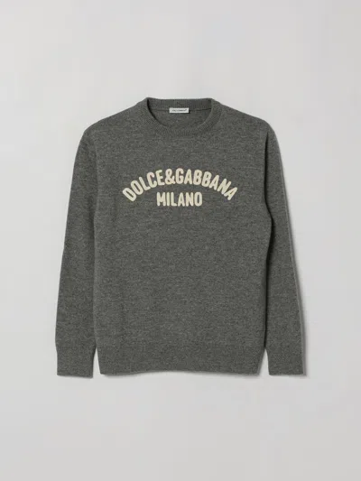 Dolce & Gabbana Sweater Kids Color Grey In Gray