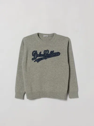 Dolce & Gabbana Sweater Kids Color Grey In Gray