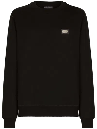 DOLCE & GABBANA DOLCE & GABBANA SWEATER WITH APPLICATION