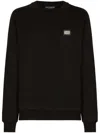 Dolce & Gabbana Sweater With Application In Black