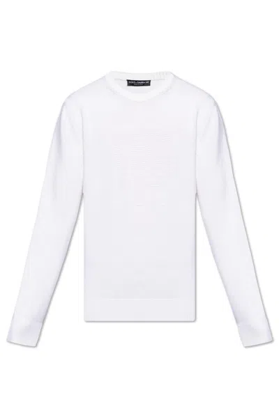 Dolce & Gabbana Embossed Logo T-shirt In White