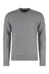 Dolce & Gabbana Sweater With Round Neck In Wool Blend In Animal Print