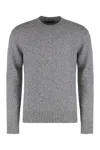 Dolce & Gabbana Sweater With Round Neck In Wool Blend In Blue