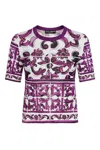 Dolce & Gabbana Graphic T-shirt In Purple