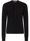 Dolce & Gabbana Black Wool Jumper In Black