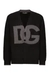 Dolce & Gabbana Gray Hand-knit Wool Cardigan In Darkest Gray 3