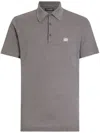Dolce & Gabbana Men's Logo Cotton Polo Shirt In Grey