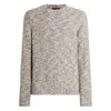 Dolce & Gabbana Fine-gauge Wool Crew Neck Pullover In Neutral