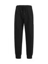 Dolce & Gabbana Black Logo Plaque Sweatpants In Nero