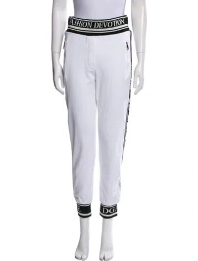 Pre-owned Dolce & Gabbana Sweatpants In White