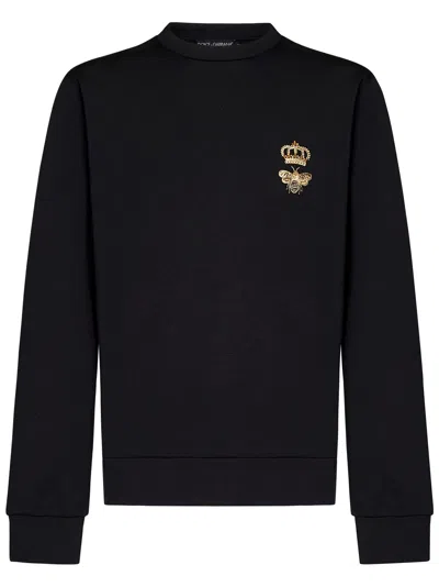Dolce & Gabbana Sweatshirt In Black
