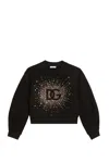 Dolce & Gabbana Crystal-logo Sweatshirt In Back