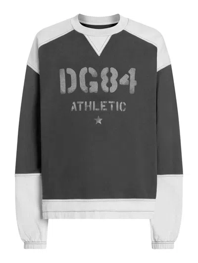 Dolce & Gabbana Dg84 Athletic Faded Sweatshirt In Black