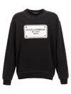 Dolce & Gabbana Dolce &amp; Gabbana Printed Plaque Over Fit Sweatshirt In Black