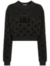 Dolce & Gabbana Logo Monogram Crewneck Sweatshirt In Multicolour
