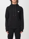 Dolce & Gabbana Black Hoodie With Plated Logo On The Chest In 黑色