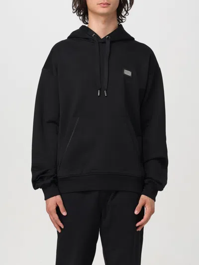Dolce & Gabbana Logo Hooded Sweatshirt In 黑色