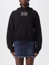 Dolce & Gabbana Logo Hooded Sweatshirt In Black